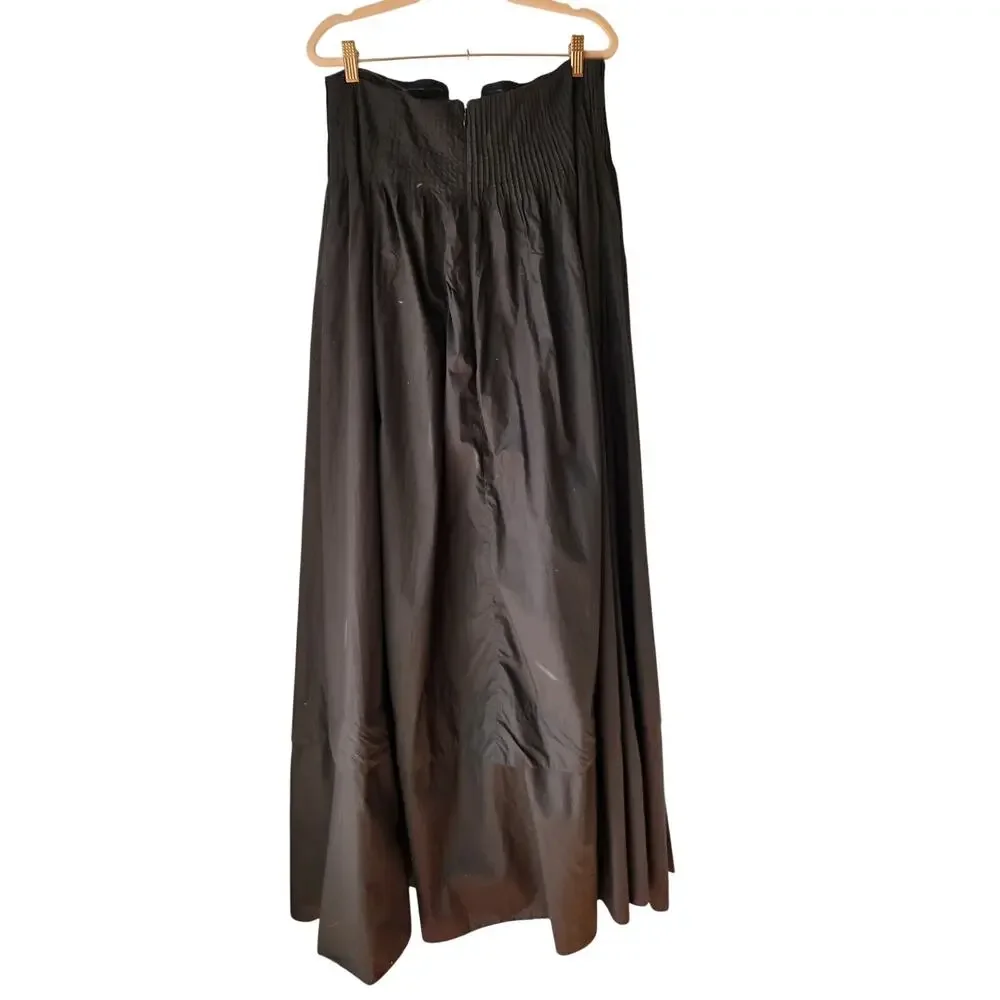 NWT J. Crew Collection Strapless Notched Maxi Formal Gown Dress Black 6